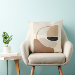 Neutrale Abstrakte Formen | Minimale moderne Kunst Kissen