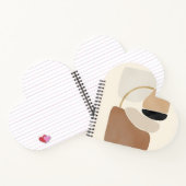 Neutrale Abstrakte Formen | Minimale moderne Kunst Notizblock (Innenseite)