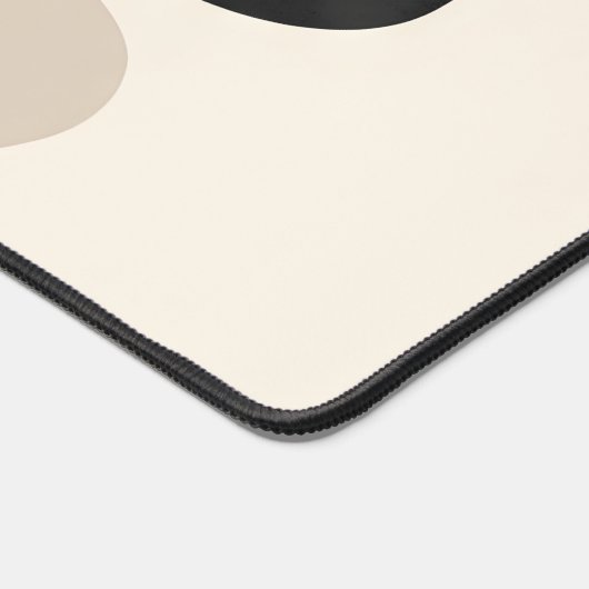 Neutrale Abstrakte Formen | Minimale moderne Kunst Schreibtischunterlage (Ecke)