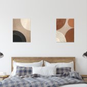 Neutrale Abstrakte Japandi Geometrische Wandkunst Bilderwand Sets (Schlafzimmer)