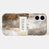Neutrale abstrakte Malerei Case-Mate iPhone Hülle (Rückseite (Horizontal))