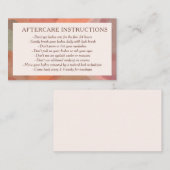 Neutrale Abstrakte Wasserfarbe Moderne Nachsorge Visitenkarte (Vorne/Hinten)