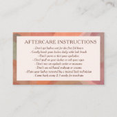 Neutrale Abstrakte Wasserfarbe Moderne Nachsorge Visitenkarte (Vorderseite)