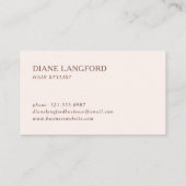 Neutrale Abstrakte Wasserfarbe Moderne Treuekarte (Rückseite)