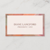 Neutrale Abstrakte Wasserfarbe Moderne Visitenkarte (Vorderseite)