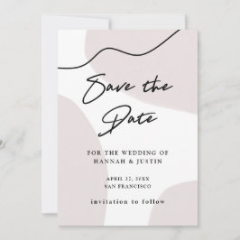 Neutrale Abstrakte Wasserfarbe Save The Date