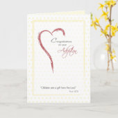 Neutrale Adoption Herzlichen Glückwunsch Gelb, Rel Karte (Gelbe Blume)