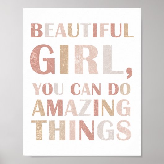 Neutrale Affirmation für Kinder Poster (Vorne)