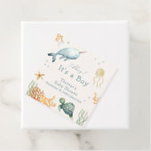 Neutrale Ahoy unter der Whale Babydusche Geschenkanhänger (Beispiel)