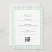 Neutrale alberne Gänsedusche Einladung (Rückseite)