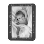 Neutrale Ankündigung der Minimalistischen Graugebu Magnet (Vertikal)