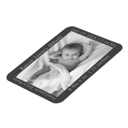 Neutrale Ankündigung der Minimalistischen Graugebu Magnet (Linke Seite)