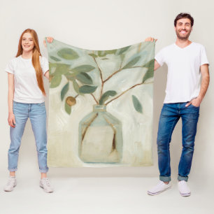 Neutrale Anordnung - Elfenbein Fleecedecke