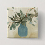 Neutrale Anordnung - gestempelte Blätter Button (Vorderseite)