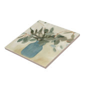 Neutrale Anordnung - gestempelte Blätter Fliese (Seite)