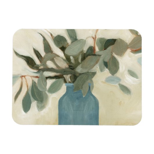 Neutrale Anordnung - gestempelte Blätter Magnet (Horizontal)