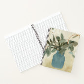 Neutrale Anordnung - gestempelte Blätter Notizblock (Innenseite)