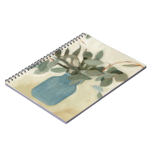 Neutrale Anordnung - gestempelte Blätter Notizblock (Linke Seite)