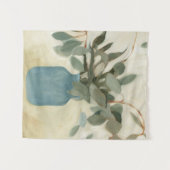 Neutrale Anordnung - gestempelte Blätter Wandteppich (Vorderseite (Horizontal))