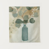 Neutrale Anordnung - Grün im Vase Wandteppich (Vorderseite)