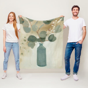 Neutrale Anordnung - Grünflächen in Vase Fleecedecke