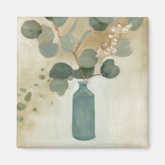 Neutrale Anordnung - Grünflächen in Vase Magnet (Vorne)