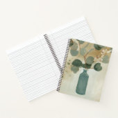 Neutrale Anordnung - Grünflächen in Vase Notizblock (Innenseite)
