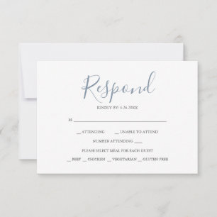 Neutrale Antwort-RSVP-Karten RSVP Karte