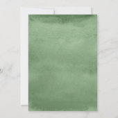 Neutrale Aquarellblütendusche Einladung (Rückseite)