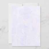 Neutrale Aquarellblütentaufe Danke Karte (Rückseite)