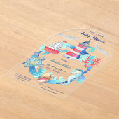 Neutrale Aquarellendusche Acryleinladungen (Ablage )