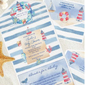 Neutrale Aquarellendusche All In One Einladung