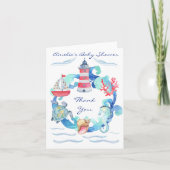 Neutrale Aquarellendusche Dankeskarte (Vorderseite)