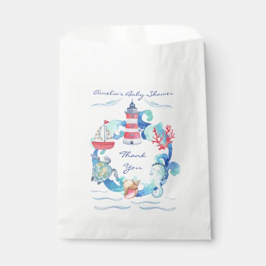 Neutrale Aquarellendusche Geschenktütchen (Vorderseite)