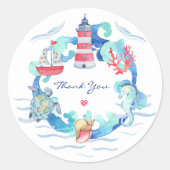 Neutrale Aquarellendusche Runder Aufkleber (Vorderseite)