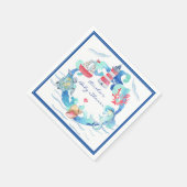 Neutrale Aquarellendusche Serviette (Ecke)