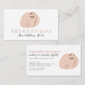 Neutrale Ästhetik Feminine Gesicht Schönheit Hautp Visitenkarte (Vorne/Hinten)
