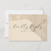 Neutrale Ästhetik RSVP Karte (Vorderseite)