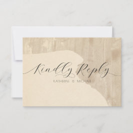 Neutrale Ästhetik RSVP Karte