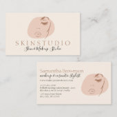 Neutrale ästhetische Feminine Gesichtshaut Schönhe Visitenkarte (Vorne/Hinten)