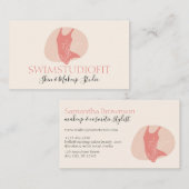 Neutrale Ästhetische Frauenmode Visitenkarte (Vorne/Hinten)