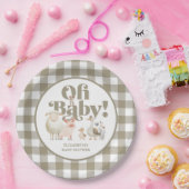 Neutrale Baby-Baby-Baby-Babydusche für niedliche G Pappteller (Party)