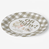 Neutrale Baby-Baby-Baby-Babydusche für niedliche G Pappteller (Schrägansicht)