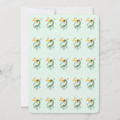 Neutrale Baby-Buggy-Dusche für moderne Babys Einladung (Rückseite)