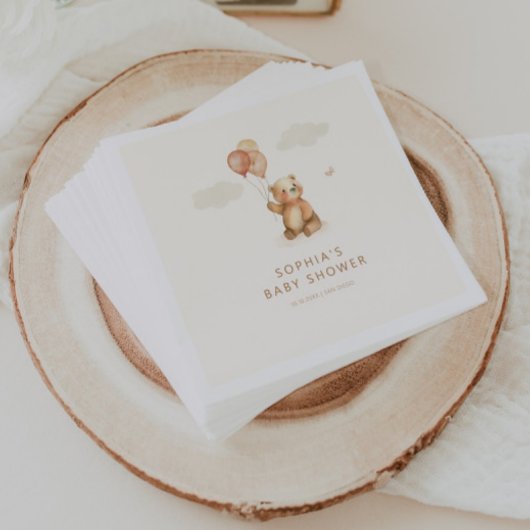 Neutrale Baby-Dusche abwarten Serviette