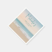 Neutrale Baby-Dusche für einfaches Strandgeschlech Serviette (Ecke)