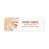 Neutrale Baby-Dusche-Rücksendeadresse (Vorne)