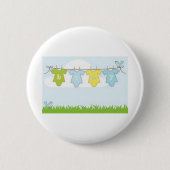 NEUTRALE BABY-DUSCHEN-PARTY-EINZELTEIL-GESCHENKE BUTTON (Vorderseite)