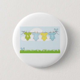 NEUTRALE BABY-DUSCHEN-PARTY-EINZELTEIL-GESCHENKE BUTTON