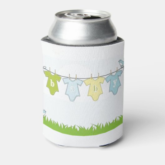 NEUTRALE BABY-DUSCHEN-PARTY-EINZELTEIL-GESCHENKE DOSENKÜHLER (Kanne Rückseite)